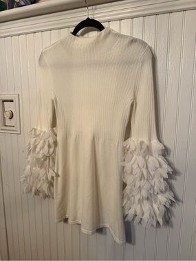 Tyler Boe Embellished Petals Tunic/Dress XS